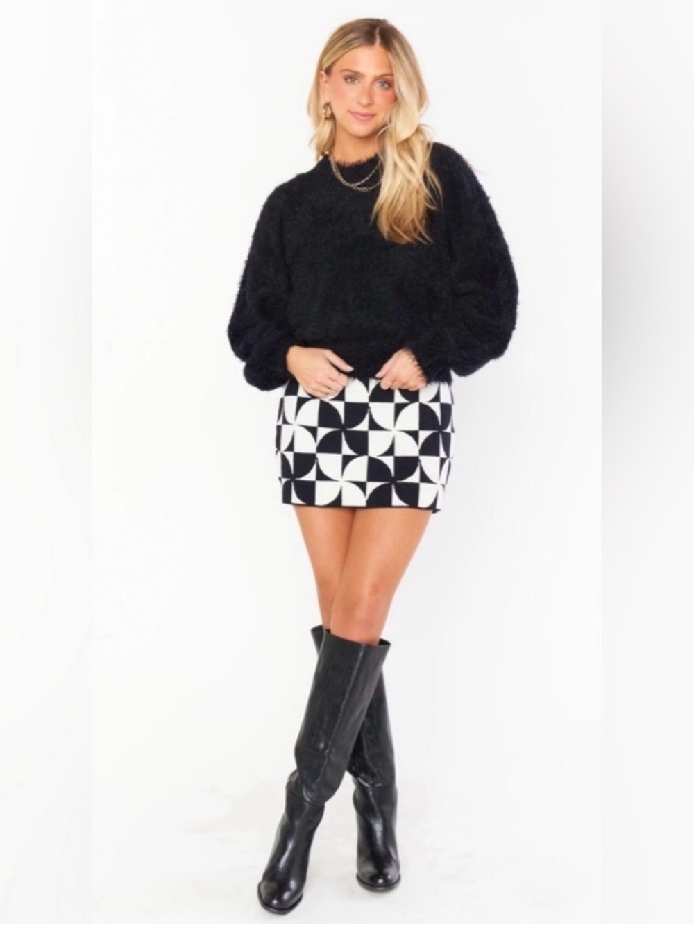 Show Me Your MuMu Tippi Skirt Sixties Knit Mini Skirt
